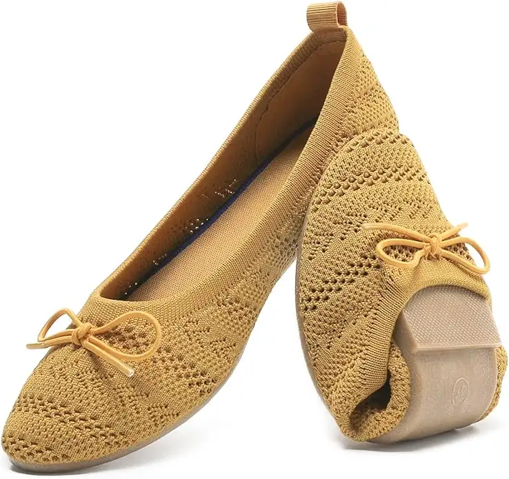 Women’s Flats Shoes Comfortable Crochet Lace Mesh Round Toe Slip On Casual Ballet Flats Dress Shoes - Image 7